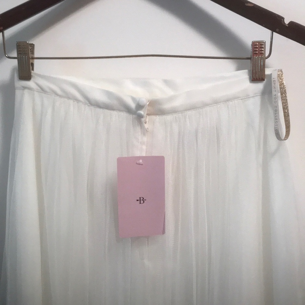 NWT BHLDN Jenny Yoo Louise Tulle skirt Ivory sizes 0, 8, 10, 18 - Picture 9 of 16